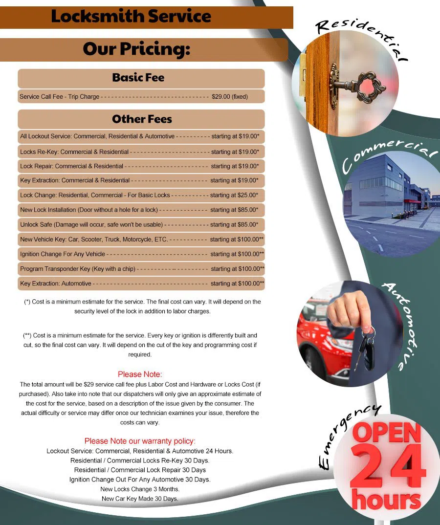 Interstate Locksmith Shop Glendale, CA 818-485-6158